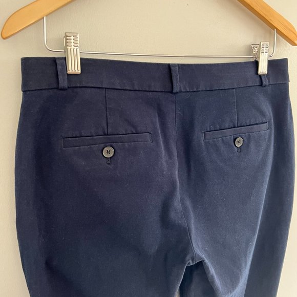 Banana Republic Navy Blue Women's Logan Trouser Pants Size 4S - Picture 5 of 5